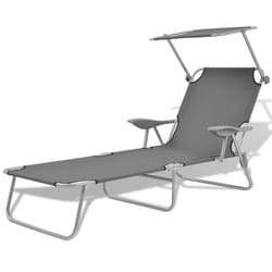 VidaXL 42934 chaise d'extérieur Linge Siège rembourré Polyester Gris