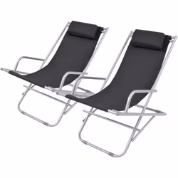 Ces transats pliables de haute qualité ont été conçus pour apporter du confort optimal. Les chaises de jardin inclinables son ...