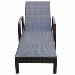 VidaXL 42941 chaise d'extérieur Linge Siège rembourré Fer, Polyuréthane Marron, Crème, Blanc - Vue supplémentaire 5