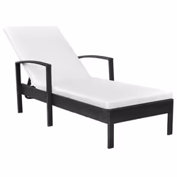 VidaXL 42942, Linge, Siège rembourré, Fer, Polyuréthane, Noir, Crème, Blanc, Polyester, 60 cm