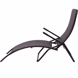 VidaXL 42945 chaise d'extérieur Linge Siège rembourré Polyuréthane, Acier