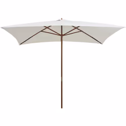Ce parasol élégant en bois, qui peut être monté sur votre support existant ou dans le trou central d'une table, est le choix  ...