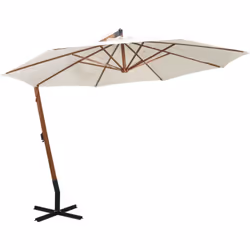 Cet élégant parasol de jardin suspendu en bois de haute qualité est un choix parfait pour créer de l'ombre et vous protéger d ...