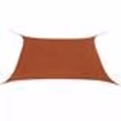 vidaXL Voile de parasol tissu oxford carré 2x2 m terre cuite - TU