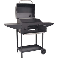 Vidaxl - Barbecue au charbon de bois avec étagère inférieure Noir