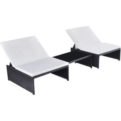VidaXL 43069 chaise d'extérieur Terrace Siège rembourré Polyester Crème, Blanc