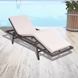 VidaXL 43107, Linge, Siège rembourré, Polyuréthane, Acier, Crème, Blanc, Polyester, 710 mm