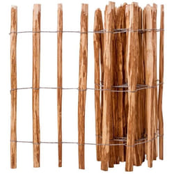 vidaXL Clôture à piquets Bois de noisetier 90x500 cm - TU