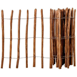 vidaXL Clôture à piquets Bois de noisetier 90x500 cm - TU