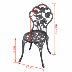 VidaXL 43175 chaise d'extérieur Terrace Aluminium, Fer Vert - Vue supplémentaire 6