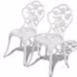 VidaXL 43176, Terrace, Aluminium, Fer, Blanc, 410 mm, 490 mm, 815 mm