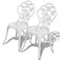 VidaXL 43176 chaise d'extérieur Terrace Aluminium, Fer Blanc