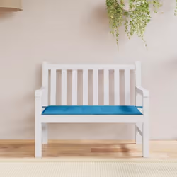 vidaXL Coussin de banc de jardin bleu 120x50x3 cm tissu oxford
