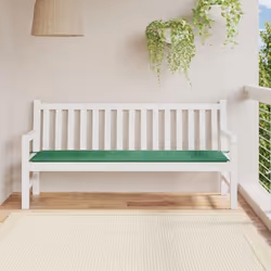vidaXL Coussin de banc de jardin vert 180x50x3 cm tissu oxford