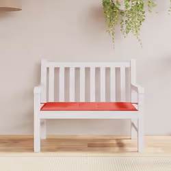 vidaXL Coussin de banc de jardin rouge 100x50x3 cm tissu oxford