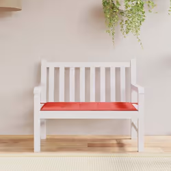 vidaXL Coussin de banc de jardin rouge 120x50x4 cm tissu oxford