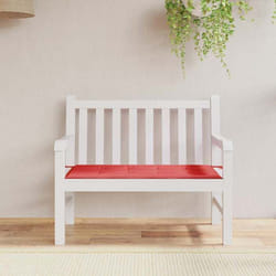 vidaXL Coussin de banc de jardin rouge 120x50x4 cm tissu oxford
