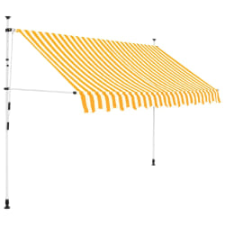 vidaXL Auvent Manuel 250 cm Rayures