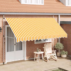 Cet auvent rétractable sera idéal devant la fenêtre, sur la terrasse, le balcon ou dans votre jardin. Cet auvent hydrofuge et ...