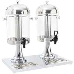 Vidaxl - Double distributeur de jus en acier inoxydable 2 x 8 l