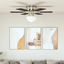 vidaXL Ventilateur de Plafond Marron 82 cm
