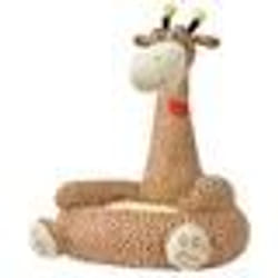 vidaXL Chaise en peluche pour enfants Girafe Marron - TU