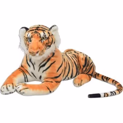 vidaXL Tigre en peluche Marron XXL