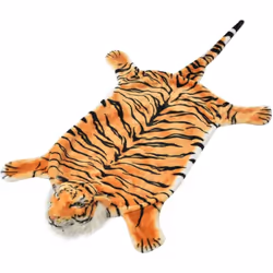 Décorez votre maison avec notre tapis sous forme de tigre en peluche. Son design réaliste, en combinaison avec sa fourrure so ...