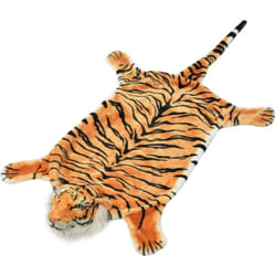 Vidaxl - Tapis en peluche en forme de tigre 144 cm Marron