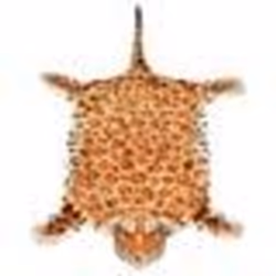 vidaXL Tapis en peluche en forme de léopard 139 cm Marron - TU