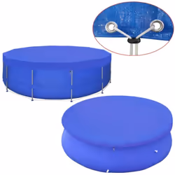 Notre couverture de piscine est conçue pour la piscine ronde et au-dessus du sol. Elle gardera votre piscine exempte de salet ...