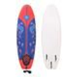 vidaXL Planche de surf Bleu et Rouge 170 cm - TU