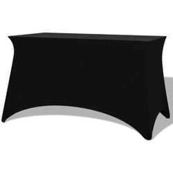 Vidaxl - Housses extensibles pour table 2 pièces 120 x 60,5 x 74 cm Noir