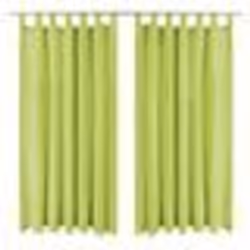 vidaXL Rideau occultant avec boucles 2 pcs 140 x 225 cm Vert