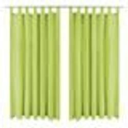vidaXL Rideau occultant avec boucles 2 pcs 140 x 225 cm Vert