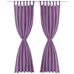 Vidaxl - Rideau occultant avec boucles 2 pcs 140 x 225 cm Lilas