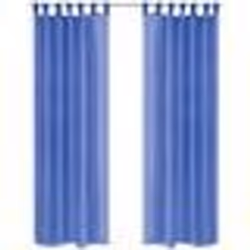 vidaXL Rideau occultant 2 pcs Voile 140 x 245 cm Bleu royal