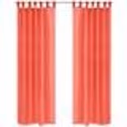 vidaXL Rideau occultant 2 pcs Voile 140 x 225 cm Rouge