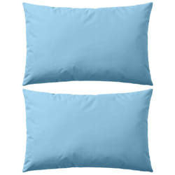 Vidaxl - Oreiller d'extérieur lot de 2 60 x 40 cm Bleu clair