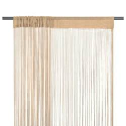 vidaXL Rideaux en Fils 2 pcs 100x250cm - Beige