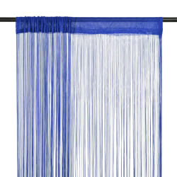 vidaXL Rideau en Fils Bleu