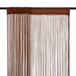 vidaXL Rideaux - Marron