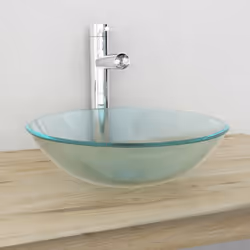 Description générale Ce lavabo en verre trempé de haute qualité est un choix élégant pour toute salle de bain, toilette ou sa ...
