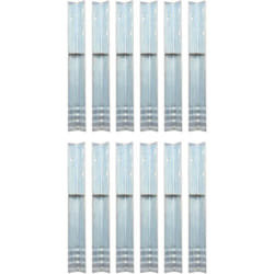 Vidaxl - Piquet de sol en forme de l 12 pcs Acier galvanisé 5 x 5 x 50cm