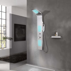 Vidaxl - Système de panneau de douche acier inoxydable incurvé