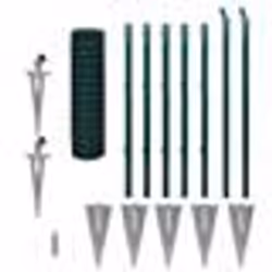 vidaXL Clôture Euro Acier 10 x 1 m Vert - TU
