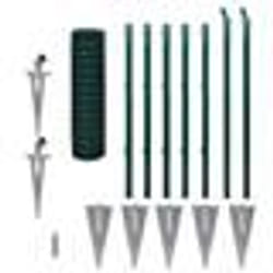 vidaXL Clôture Euro Acier 10 x 1 m Vert - TU