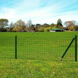 vidaXL Clôture Euro Acier 10 x 1,5 m Vert - TU