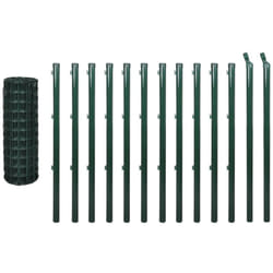 Vidaxl - Fence de style européen en acier inoxydable vert disponible différentes tailles taille : 25x1,5cm