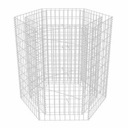 Vidaxl - Lit surélevé à gabion hexagonale 100x90x100 cm